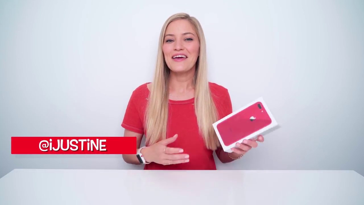 RED iPHONE 8 UNBOXING!!! iJustine