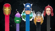 Avengers Assemble Finger Family Song ★ PEZ SuperHeroes Daddy Finger Rhyme ★ Mommy Finger Where Are U