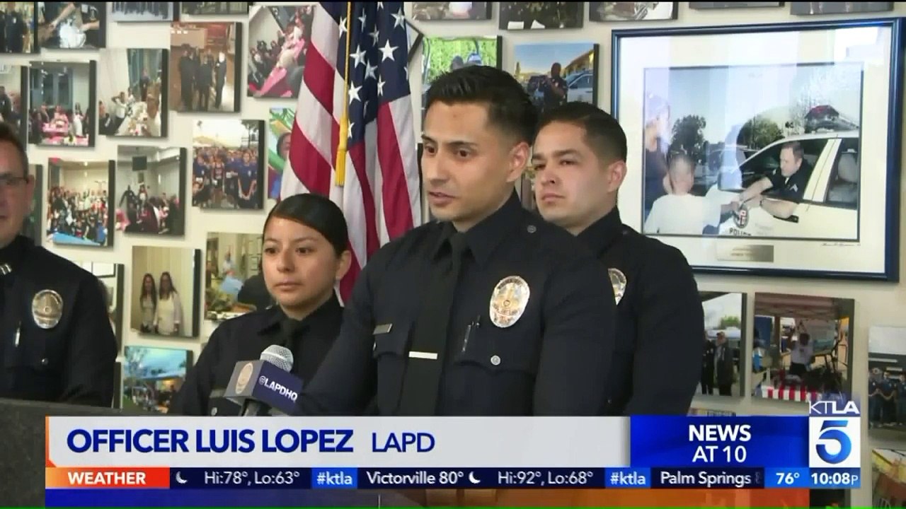 4 LAPD Officers Hailed as Heroes for Rescuing Man From Burning House