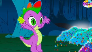 My Little Pony Color Swap Transform Spike Jewels Mane 6 Colors - MLP Coloring Videos For Kids
