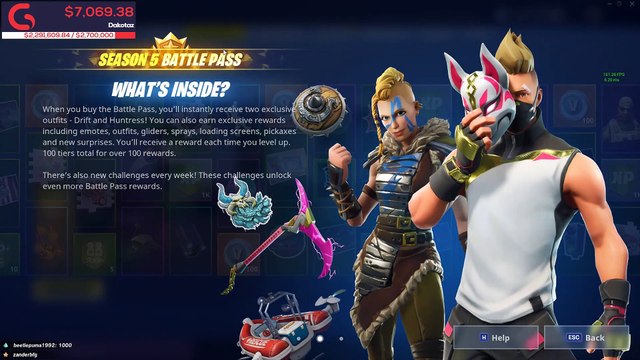 FORTNITE SEASON 5 BATTLE PASS TIER 100 RAGNAROK SKIN! Fortnite Funny Ninja Gameplay Montage Video