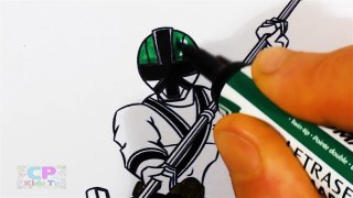 Power Rangers Samurai Coloring Pages, How to Color Samurai Green Ranger Coloring Pages Fun