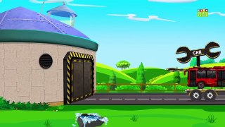 Police Car And Taxi Garage Car Cartoon video For Kids