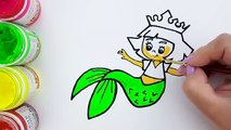 How to Draw a Mermaid for Kids - Mermaid Drawing for Kids - Mermaid Coloring Pages