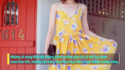 4 mẹo chọn váy maxi đi biển cho cô nàng nấm lùn