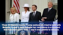 Donald Trump Tries to Hold Melania Trump’s Hand Again in Cringe Worthy Moment