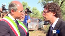 Andria-Corato, il Ministro Toninelli sul luogo della strage: 