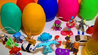 Many Play Doh Eggs Princess Kinder Surprise Disney Angry Birds Tom and Jerry Cars 2 Surprise Eggs
