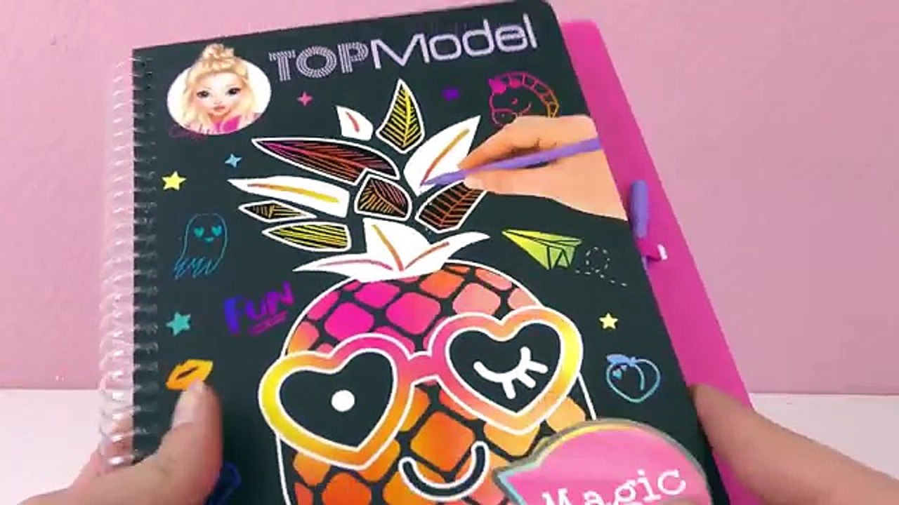 Top Model omalovánky | Seškrabávací omalovánky...