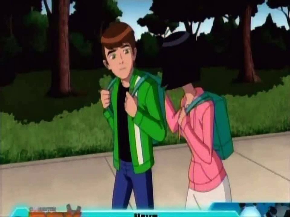 Ben and Julies First Kiss in Ben 10 Ultimate Alien