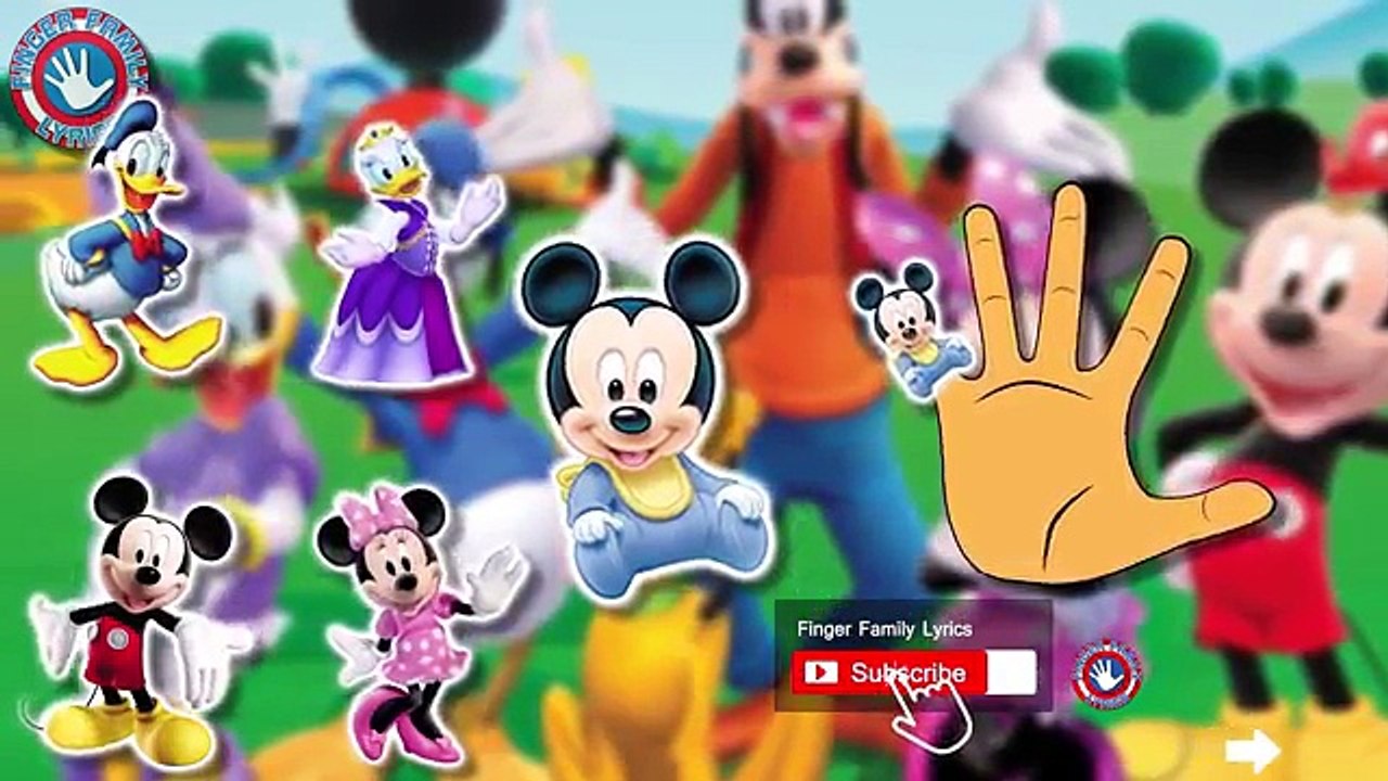Mickey Mouse Finger Family. Mickey Mouse Nursery Rhymes Lyrics