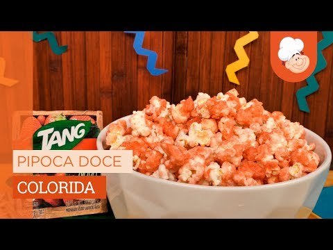 Pipoca doce colorida — Receitas TudoGostoso