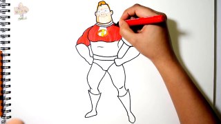 Mr. Incredible Coloring Pages | Art Colors For Kids | Drawing The Incredibles 2 Coloring Book