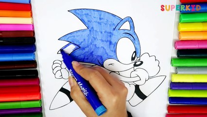 Sonic coloring pages printable free - Funny colors for kids and children