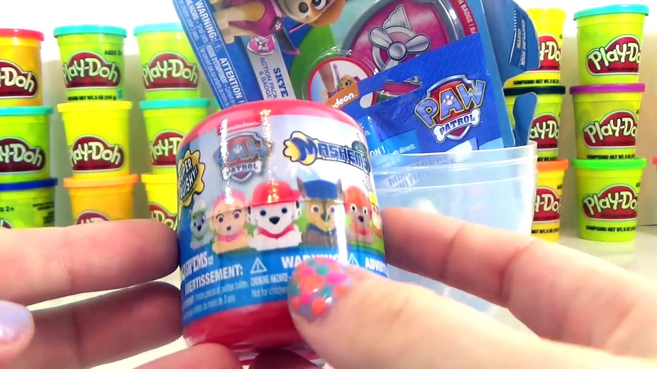 PAW PATROL Play Doh Surprise Eggs Toy Surprises