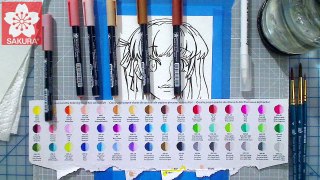 Create Skin Tones with Water Color - Koi Coloring Brush Pens