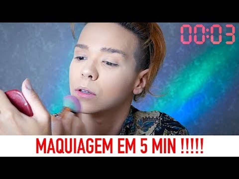 DESAFIO: MAQUIAGEM EM 5 MINUTOS !!! Por Kassyano Lopez