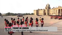 Trump in London amid protests and Brexit turmoil
