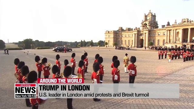 Trump in London amid protests and Brexit turmoil