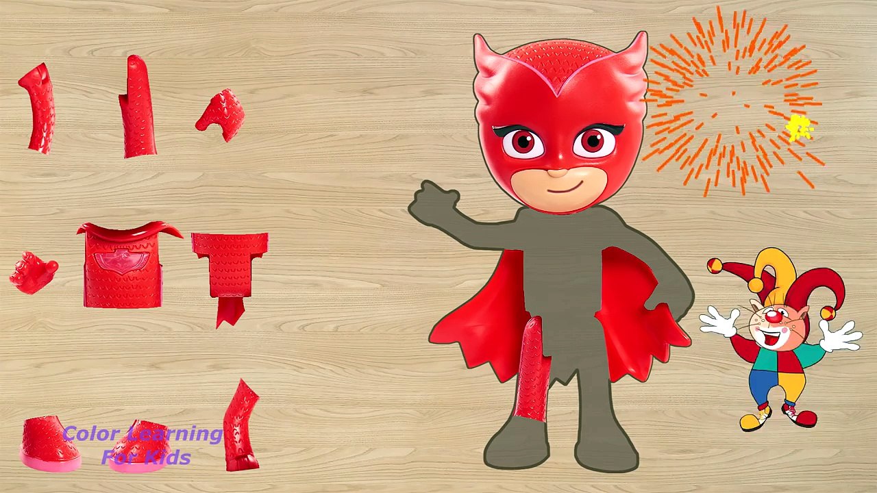 PJ Masks Puzzles ⚡ Pj Masks Owlette ⚡ Finger Family Rhymes for Сhildren