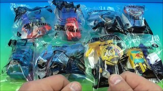 new TRANSFORMERS ROBOTS IN DISGUISE SET OF 8 McDONALDS HAPPY MEAL KIDS TOYS VIDEO REVIEW