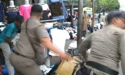 Razia PKL Tanah Abang Jelang Asian Games 2018