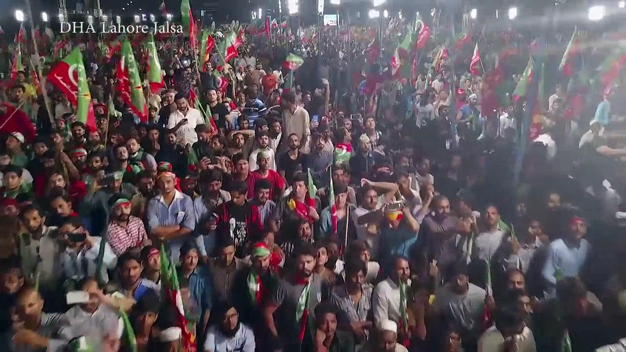 Beautiful Scenes From PTI NA-131 Jalsa DHA Lahore on 12.07.2018
