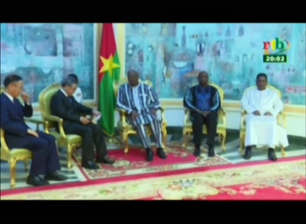 RTB/Audience du président de la république  Roch Marc Kaboré avec le vice premier ministre de chine