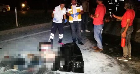 Bursa'da Çarpışan İki Motosiklet Alev Aldı, 3 Kişi Yanarak Can Verdi