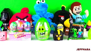 Opening a GIANT ANGRY BIRDS PIG EGG, Minecraft Blind Bag and MORE!