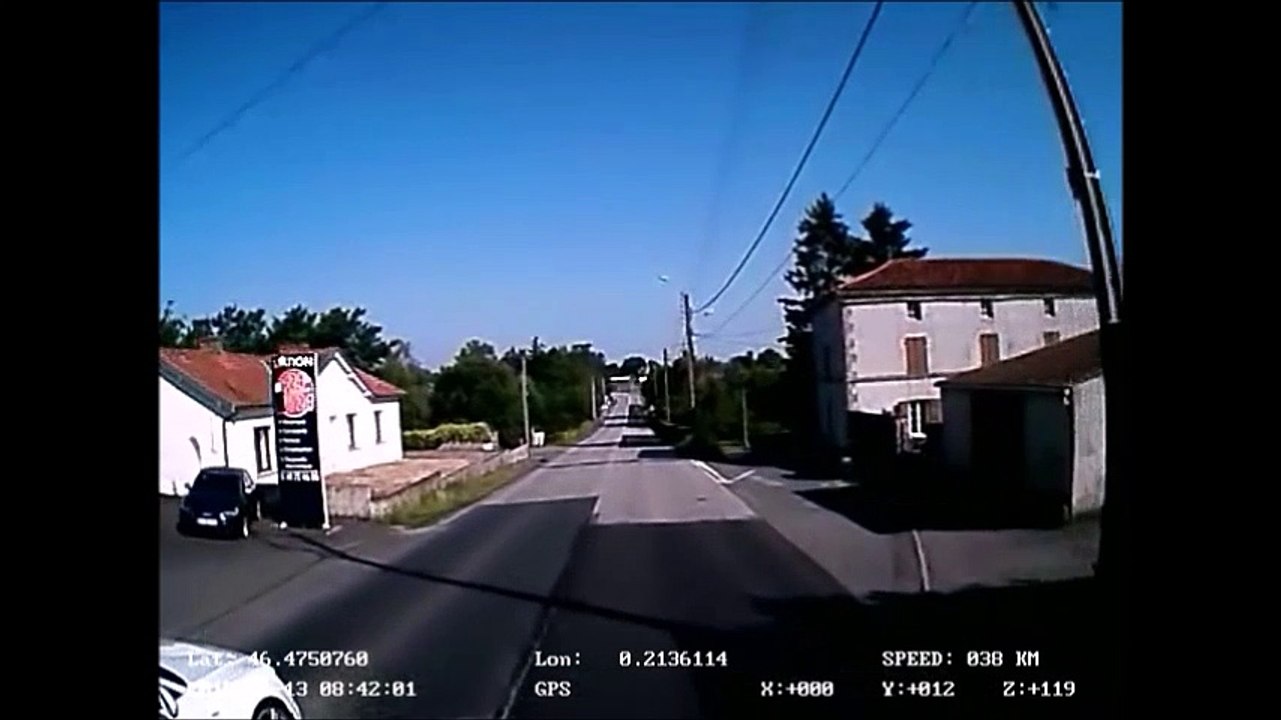 Dashcam d'un routier de Saône-et-Loire dépassements en agglomération