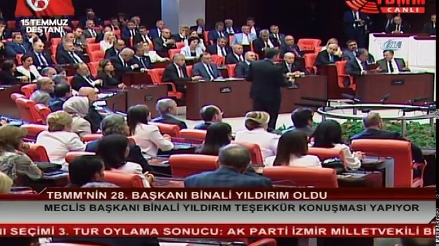 TBMM'nin 28. Başkanı Binali Yıldırım'ın Meclis Konuşması