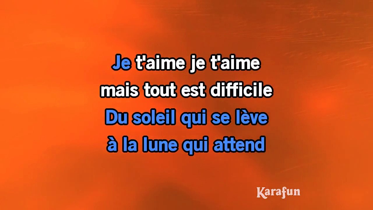 Gilbert Montagné - Quelques notes de musique KARAOKE / INSTRUMENTAL