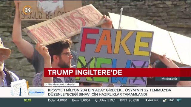 Trump'ın İngiltere ziyareti için 4000'den fazla polis görevlendirildi