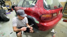 Installing & MOLDING Fender Flares!! - EG Hatch