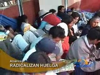 RADICALIZAN HUELGA - ABANCAY