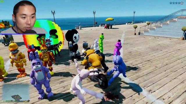 CAN BUFF FREDDY SAVE ALL THE ANIMATRONICS FROM GRANNY & DAME TU COSITA? (GTA 5 Mods FNAF RedHatter)