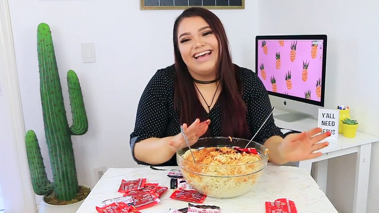 Extreme Spicy Noodle Challenge!  GONE WRONG  Vomit Warning