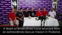 UK divers return home from 'extraordinary' Thai cave rescue