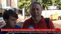 Güngören'de Yüzme Şampiyonasındaki Havuz Problemiyle İlgili Türkiye Yüzme Fedarasyonu'ndan...