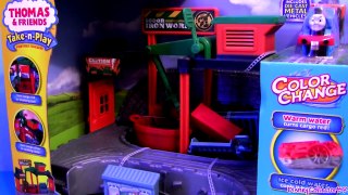 Cars 2 Color Changers Crash Thomas & Friends at Ironworks Railway Playset Colour Shifters water toys