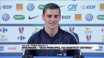 Antoine Griezmann en conférence de presse