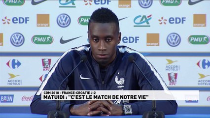 Blaise Matuidi en conférence de presse