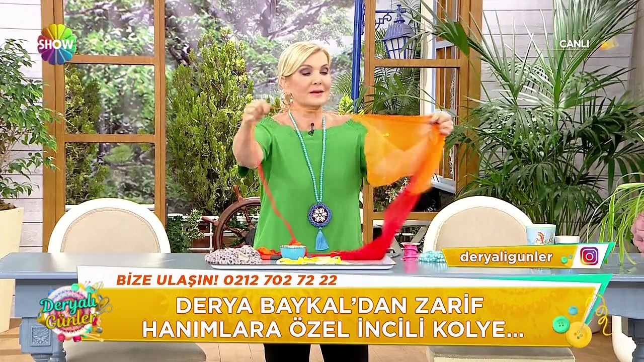 Derya Baykal'dan zarif hanımlara özel incili kolye!
