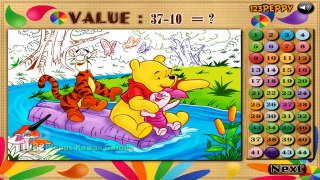 Winnie the Pooh Online Flash Game - Winnie, Tigger & Piglet Color Math - Disney Games
