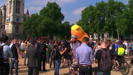 Giant Donald Trump Baby Blimp Takes To The Skies In London