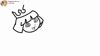 Menggambar dan Mewarnai Putri Duyung Dora the Explorer - Belajar Menggambar Video Edukasi Anak