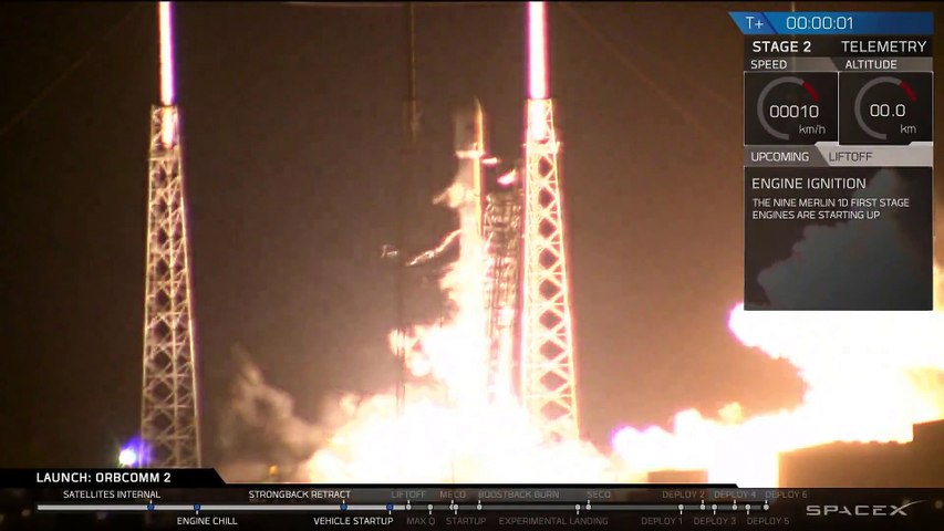Falcon 9 v1.2 Erste Triebwerkgestüzte Landung am 21. Dezember 2015