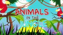 ANIMALS IN THE JUNGLE | Nursery Rhymes TV. Toddler | Kindergarten | Preschool Songs