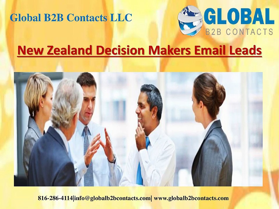 New Zealand Decision Makers Email Leads